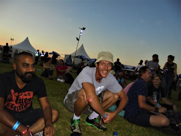   Nivesh and Creepy perplexed by the support bands.  