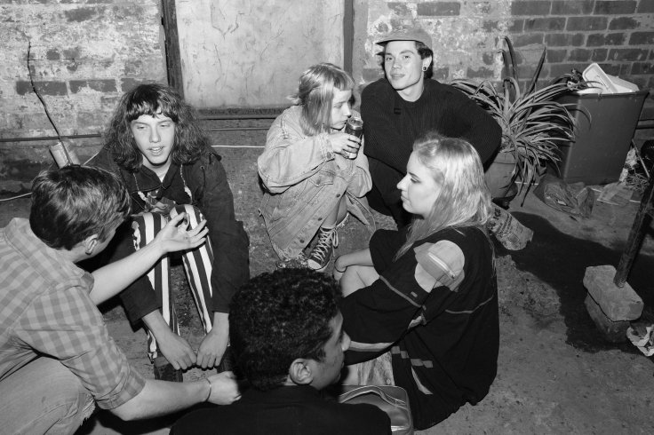   Kids hanging at the Green Camp…  