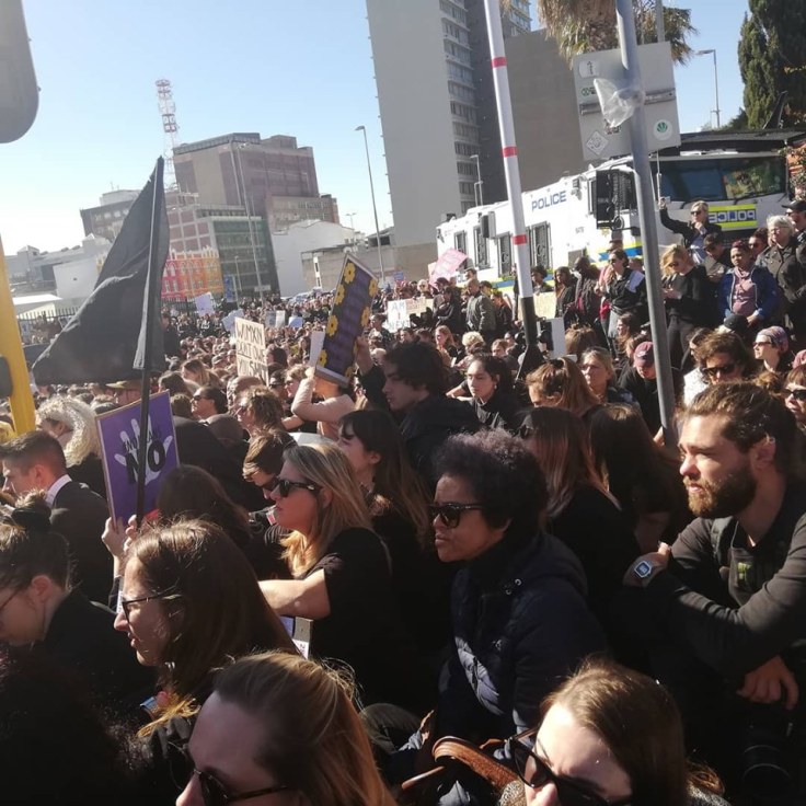   Protest action in Cape Town recently image by Camilla Rose Coutts.   
